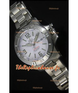 Réplique de montre automatique Ball Hydrocarbone Spacemaster sur cadran blanc avec date du jour - mouvement Citizen original 