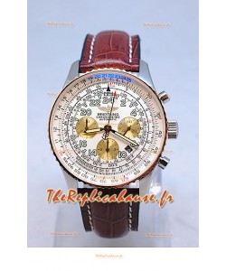 Breitling Navitimer Cosmonaute Reproduction Montre Suisse Lunette Plaquée Or