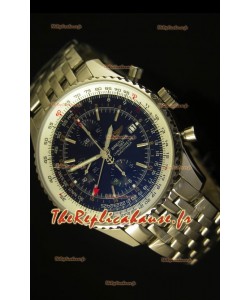 Navitimer GMT Breitling - Réplique miroir Édition ultime 1:1 Cadran noir