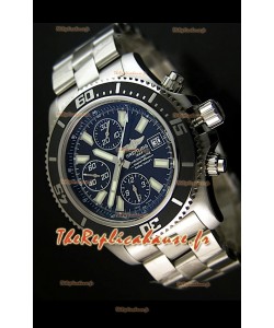 Breitling Superocean Abysse Reproduction Montre Chronographe Suisse - Reproduction Exacte 1:1 - Marqueurs Blancs 44MM