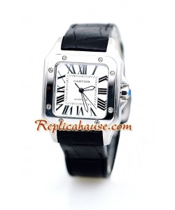 Cartier Replique Santos 100 Femmes Montre