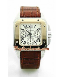 Cartier Santos 100 Chronograph Montre Suisse