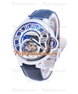 Cartier Ballon de Bleu Flyeng Tourbillon Silver Montre