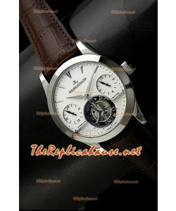 Jaeger LeCoultre Tourbillon Perpetual GMT Tourbillon Brunes Sangle Montre