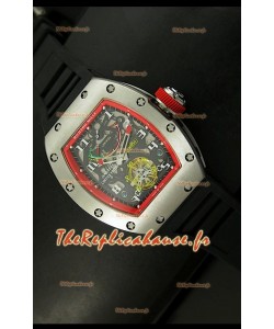 Réplique de montre suisse Richard Mille RM002 Power Reserve Tourbillon avec boîtier acier
