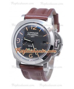 Panerai Lumenor GMT 10 Days Brown Leather Montre