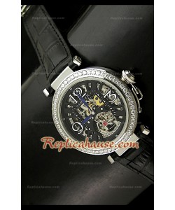 Cartier Pasha Skeleton Montre Femmes de Cadran avec Bracelet Marron