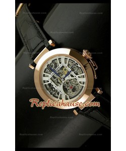 Cartier Pasha Skeleton Montre Femmes de Cadran en Or