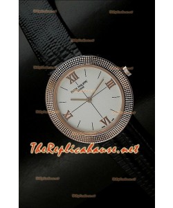 Patek Philippe Suisse Quartz Montre De Replique en Or Rose - 36MM