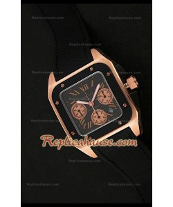 Cartier Santos 100 XL Chronograph Rose Gold Swiss Montre