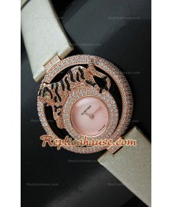 Le Cirque Animalier de Cartier Swiss Replica Montre avec Authentique Cristaux de Swarovski