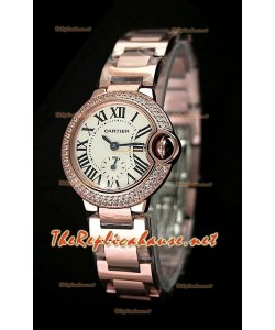Ballon De Cartier Montre Femmes en Or Rose - Montre Suisse