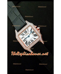 Cartier Santos Dumont Montre Femmes - 28 mm en Or Rose