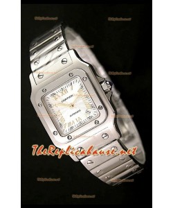 Cartier Santos Montre Femmes Réplique Suisse 29 mm - Chiffres des Heures en Or