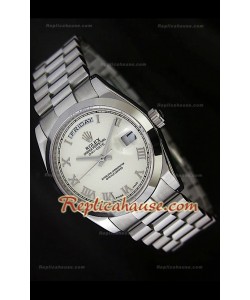 Rolex DayDate Swiss Replica Montre avec Cadran Blanc