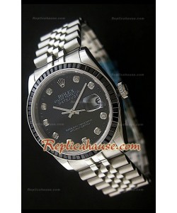 Rolex Datejust Swiss Replica Montre avec Cadran Noir