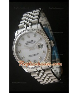 Rolex Datejust Swiss Replica Montre avec Cadran Blanc