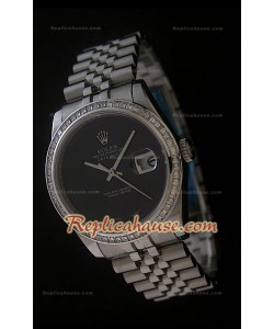 Rolex Datejust Swiss Replica Montre avec Cadran Noir