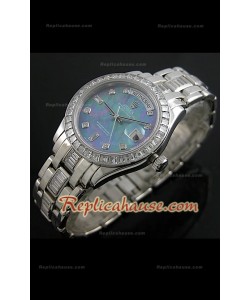 Rolex Day Date Swiss Replica Montre avec Cadran Nacré Multicolore