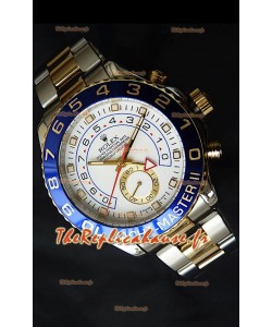 Rolex Imitation Yachtmaster II Montre Suisse Or Jaune Deux Tons- Montre Imitation Exacte 1:1