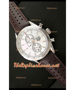 Tag Heuer SLR 300 Japanese Quartz Chronographe avec Cadran Blanc