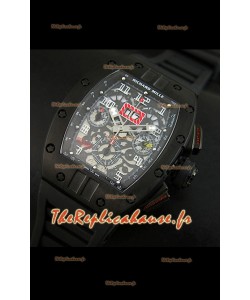 Richard Mille RM011 Filipe Massa Edition avec Revêtement PVD Reproduction Montre Suisse