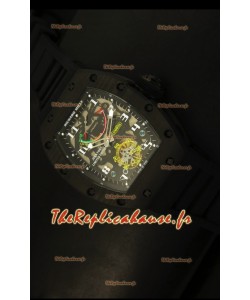 Montre en titane avec lunette en carbone forgé Richard Mille RM036 Jean Todt - Édition toute noire