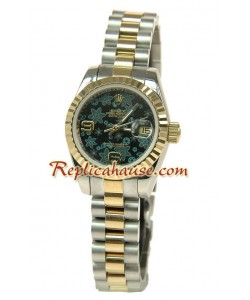 Rolex Replique Floral Motif Datejust Femmes Montre