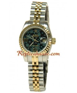 Rolex Replique Floral Motif Datejust Femmes Montre