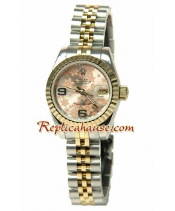 Rolex Replique Floral Motif Datejust Femmes Montre