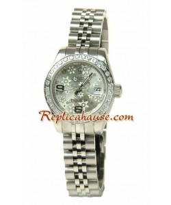 Rolex Replique Floral Motif Datejust Femmes Montre