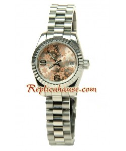 Rolex Replique Floral Motif Datejust Femmes Montre