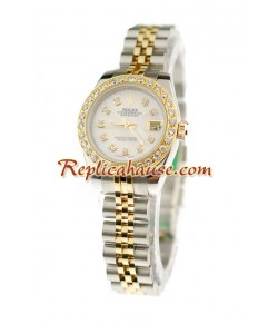 Rolex Datejust Two Tone Femmes Montre Replique