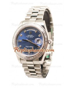 Rolex Day Date Silver Montre Suisse