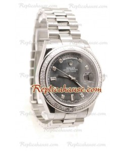 Rolex Replique Day Date Silver Montre Suisse