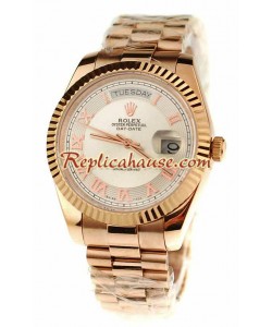 Rolex Replique Day Date Pink d' or Montre Suisse