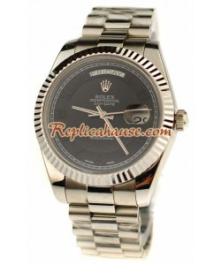 Rolex Replique Day Date Silver Montre Suisse