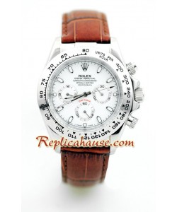Rolex Replique Daytona Montre with Bracelet en Cuir