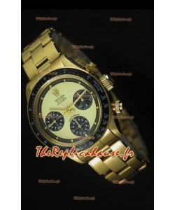 Cosmographe Rolex Daytona 6263 avec cadran blanc dans boîtier or