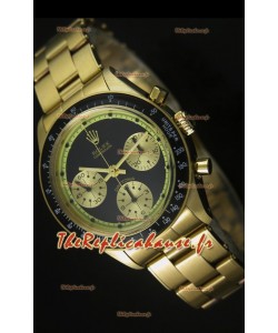 Cosmographe Rolex Daytona 6263 avec cadran noir dans boîtier or