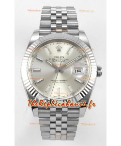 Datejust Super Clone 126334 Cadran acier 41MM MVMNT BALANCIER LIBRE 3235