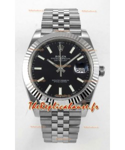 Montre Datejust Super Clone 126334 Cadran noir 41MM MVMNT BALANCIER LIBRE 3235 