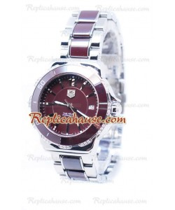 Tag Heuer Formula 1 Quartz Brown Ceramic Diamonds Bezel Montre