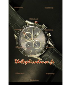 Montre à cadran gris Tag Heuer Carrera Calibre 1887 - Réplique miroir 1:1 