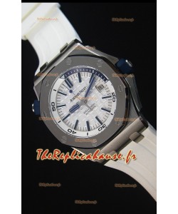 Audemars Piguet Royal Oak New Diver, Montre Réplique Suisse 1:1 en Blanc