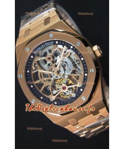 Audemars Piguet Royal Oak Tourbillon Montre Extra-Thin ajourée en Or rose
