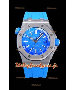 Montre Audemars Piguet Royal Oak Diver Cadran bleu clair Qualité 1:1 Mouvement 3120 Acier 904L Réplique Suisse
