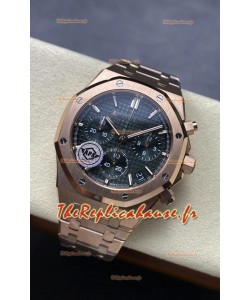 Audemars Piguet Royal Oak Super Clone - Cadran vert Boîtier or rose 41MM