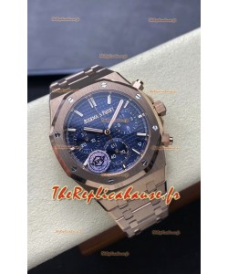 Audemars Piguet Royal Oak Super Clone - Cadran bleu Boîtier or rose 41MM