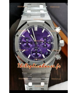 Montre réplique Audemars Piguet Royal Oak 26240 cadran violet Superclone 